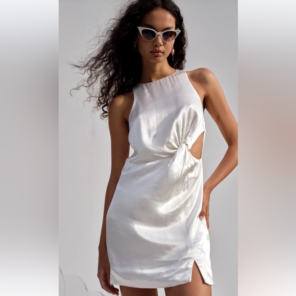 For love and lemons Lucy mini dress white (M)